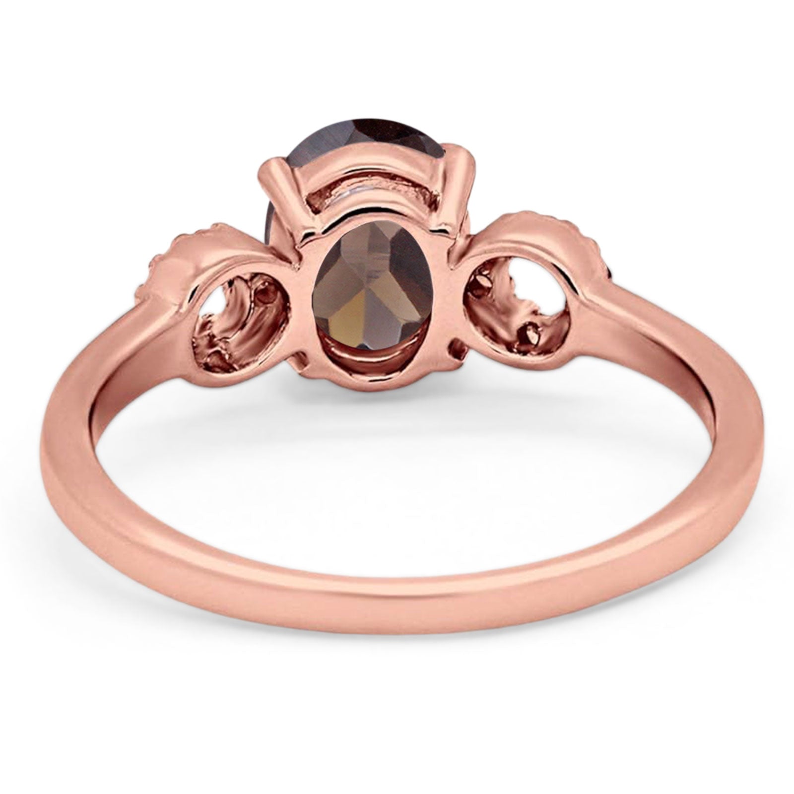 Art Deco Oval Natural Stone Filigree Ring