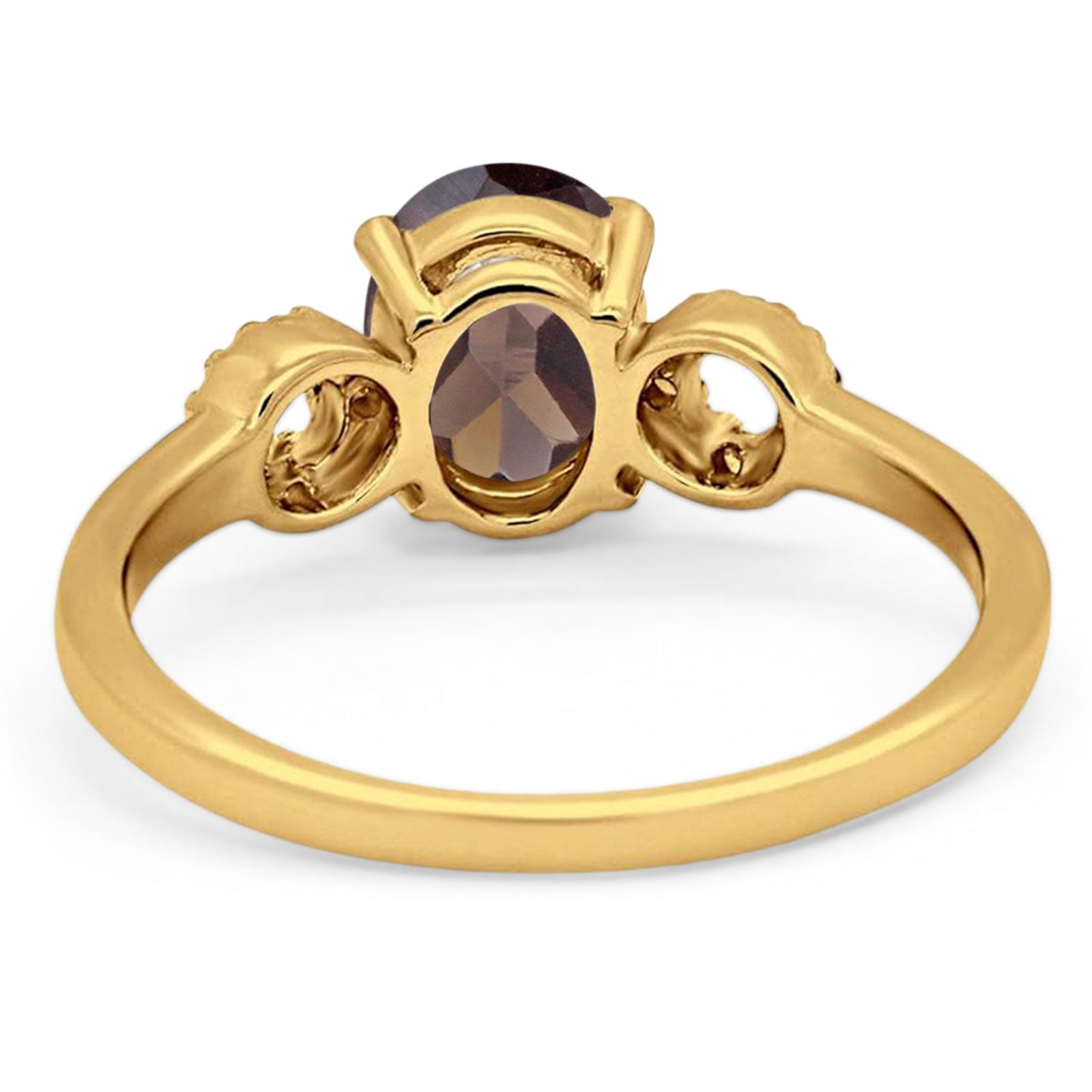 Art Deco Oval Natural Stone Filigree Ring