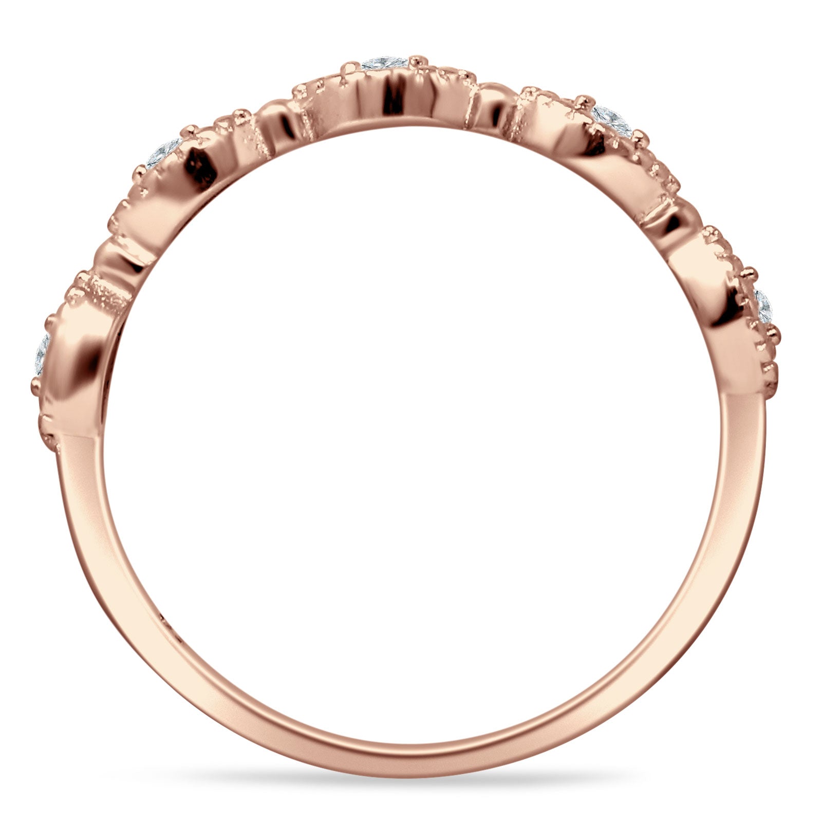 Half Eternity Marquise Ring