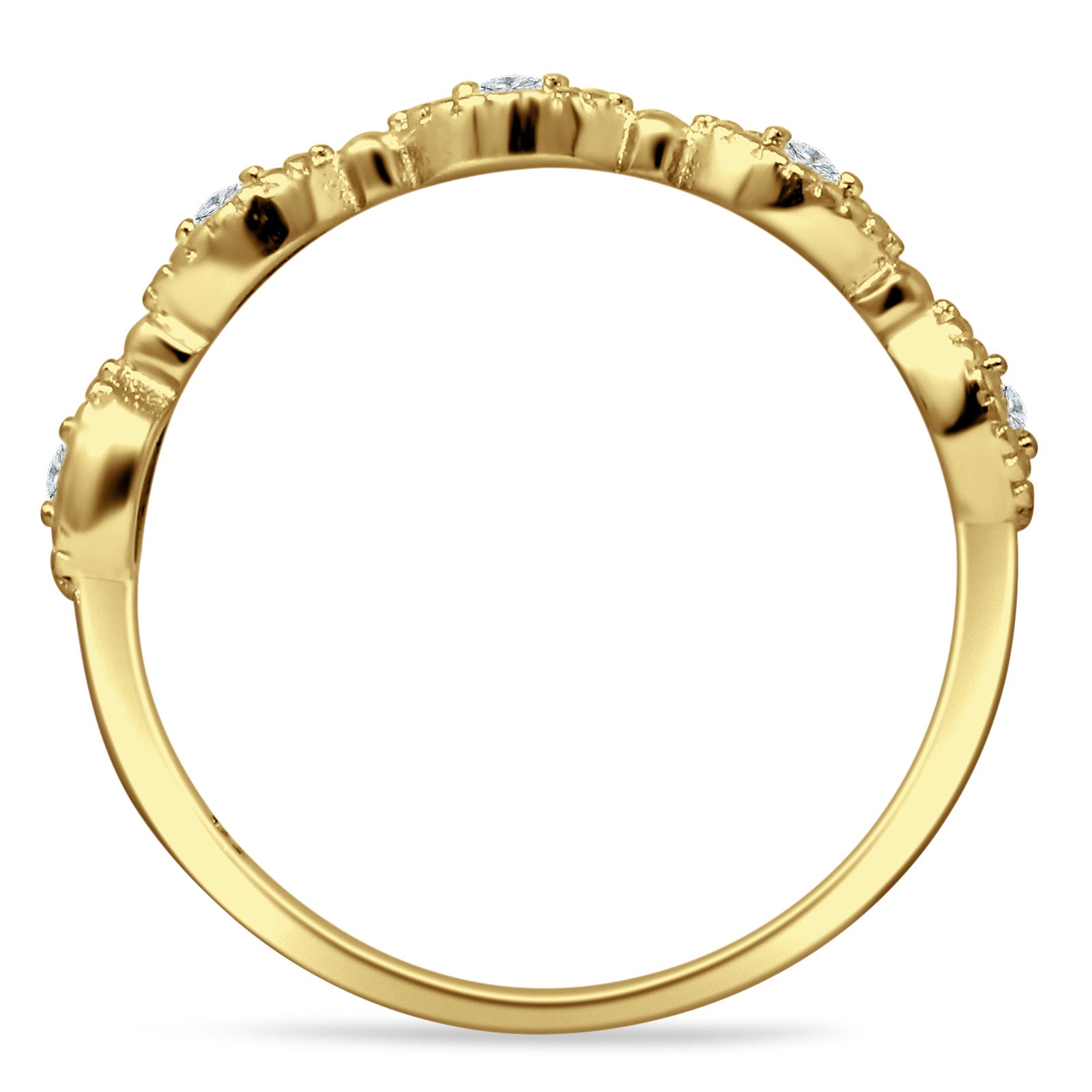 Half Eternity Marquise Ring