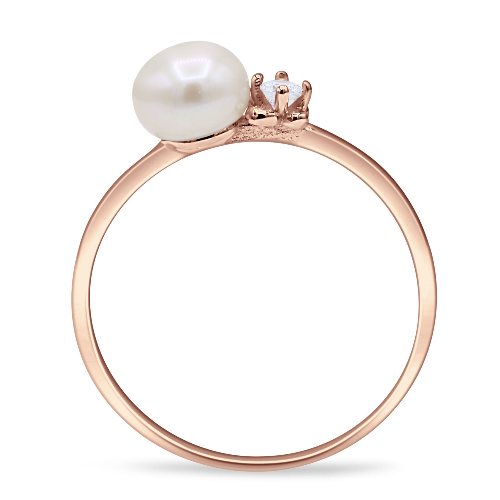 Pearl Solitaire Ring