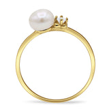 Pearl Solitaire Ring