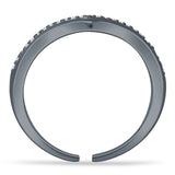 Curved Contour Chevron Ring