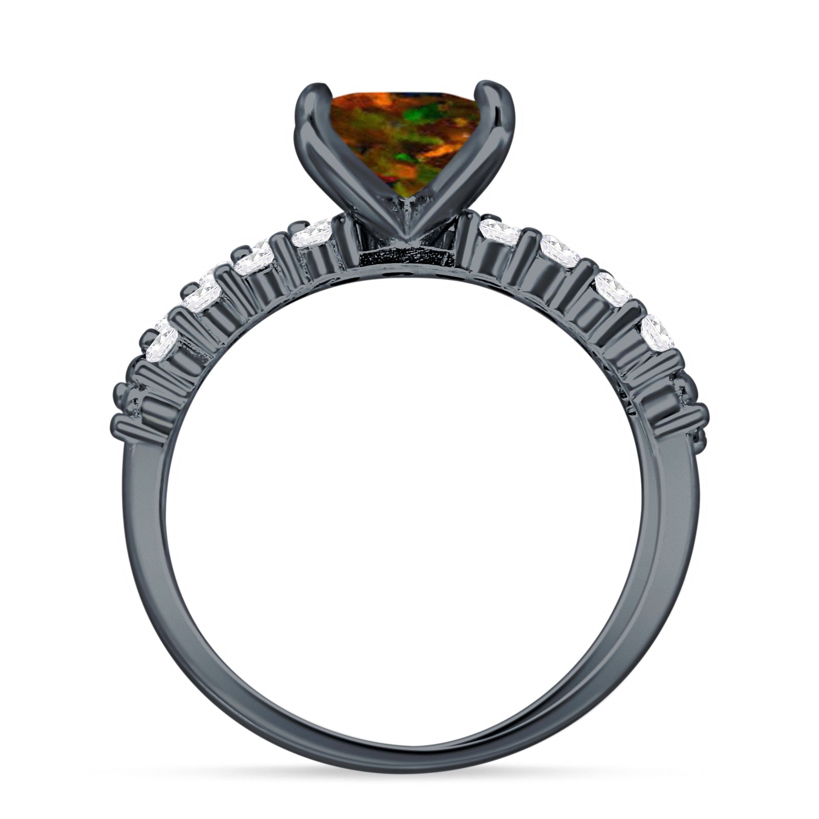 Princess Cut CZ Stackable Ring