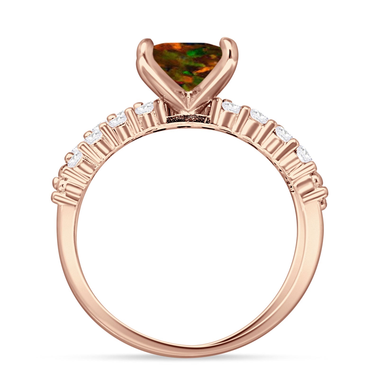 Princess Cut CZ Stackable Ring