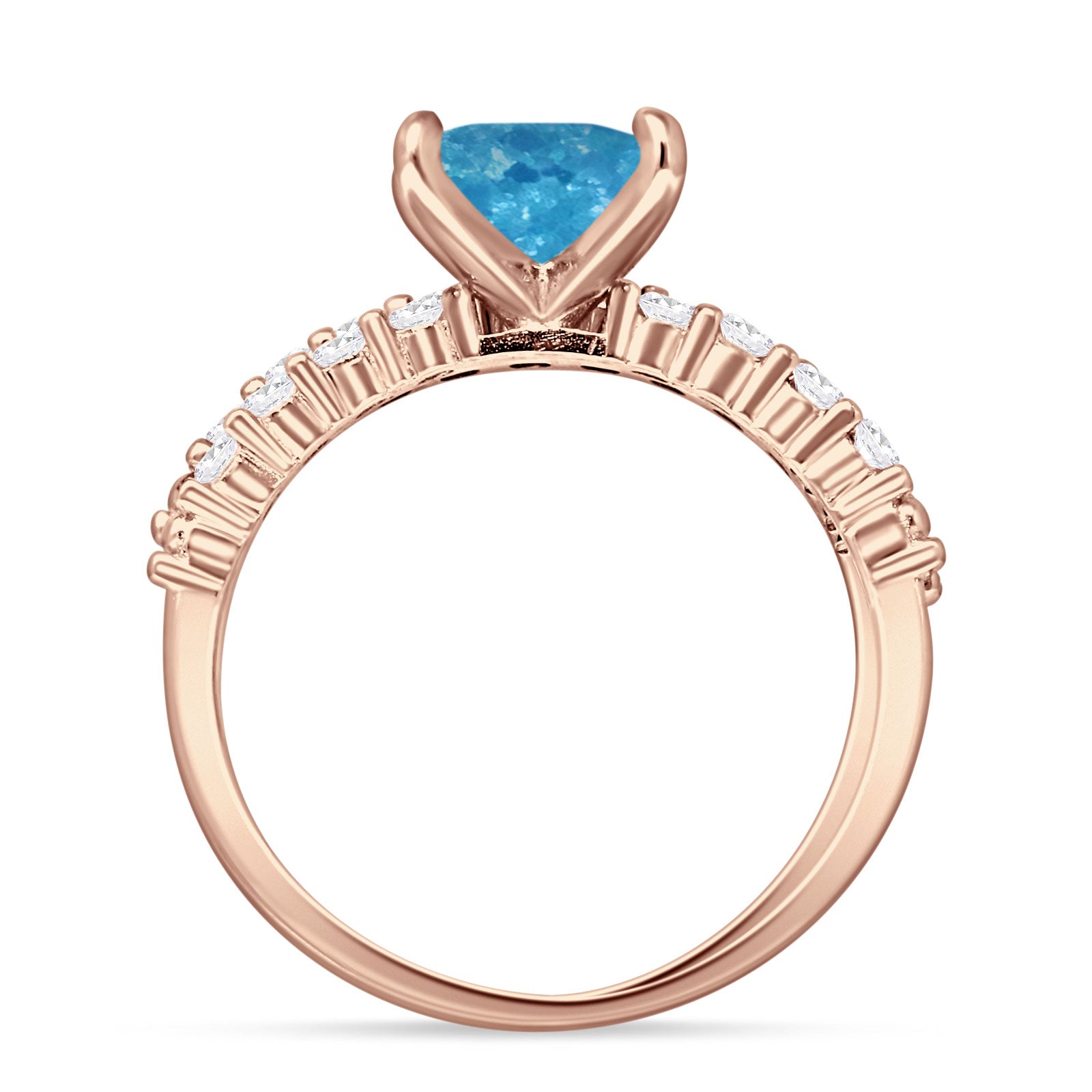 Princess Cut CZ Stackable Ring