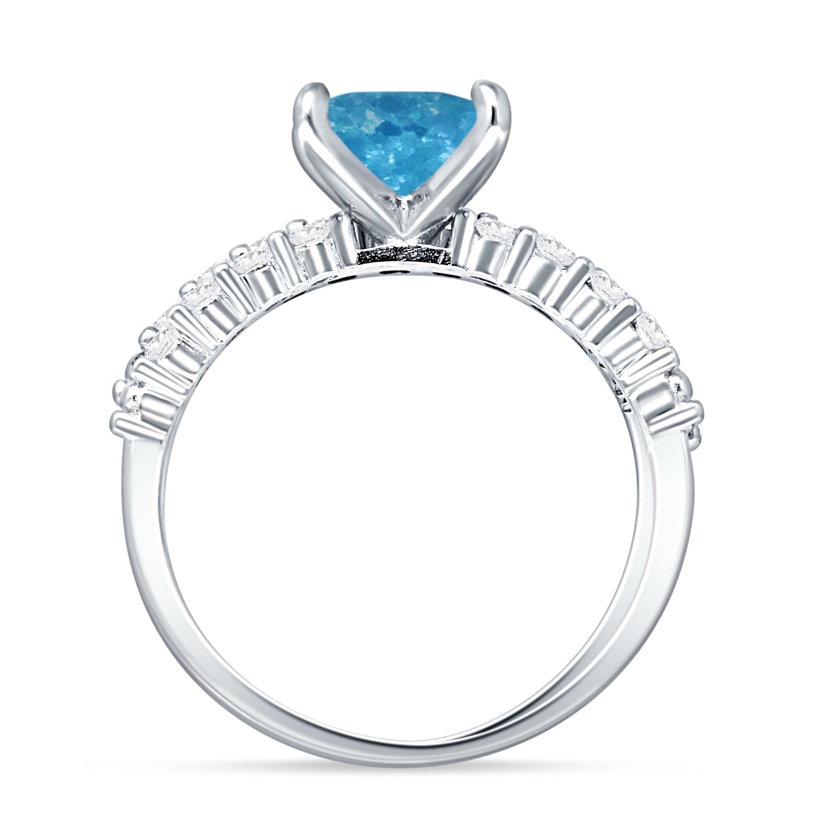 Princess Cut CZ Stackable Ring