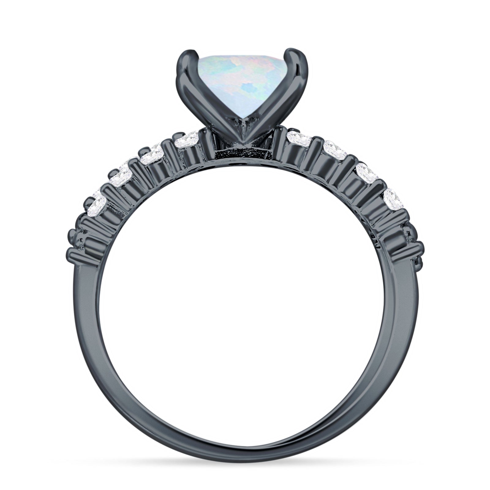 Princess Cut CZ Stackable Ring