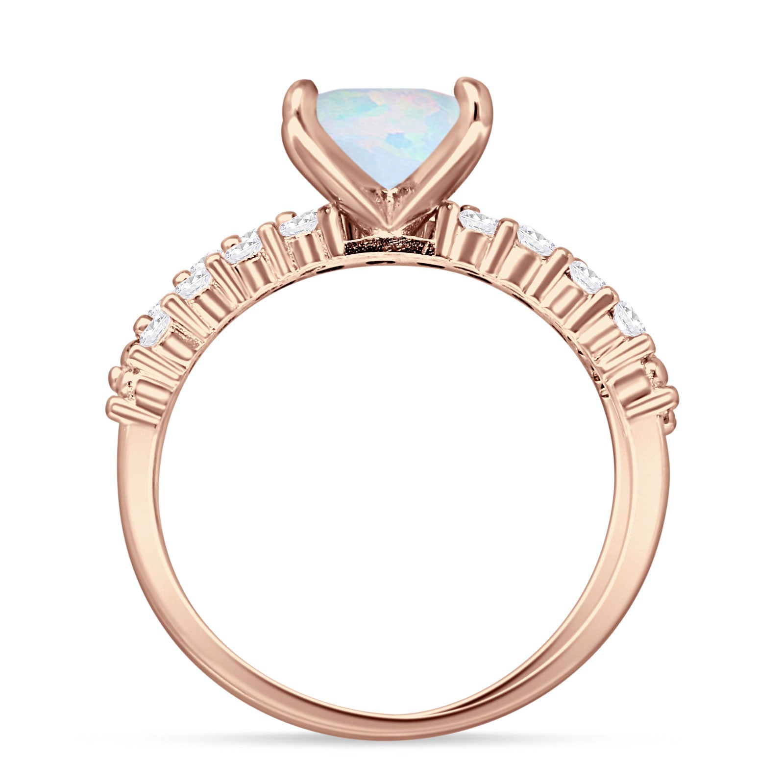 Princess Cut CZ Stackable Ring