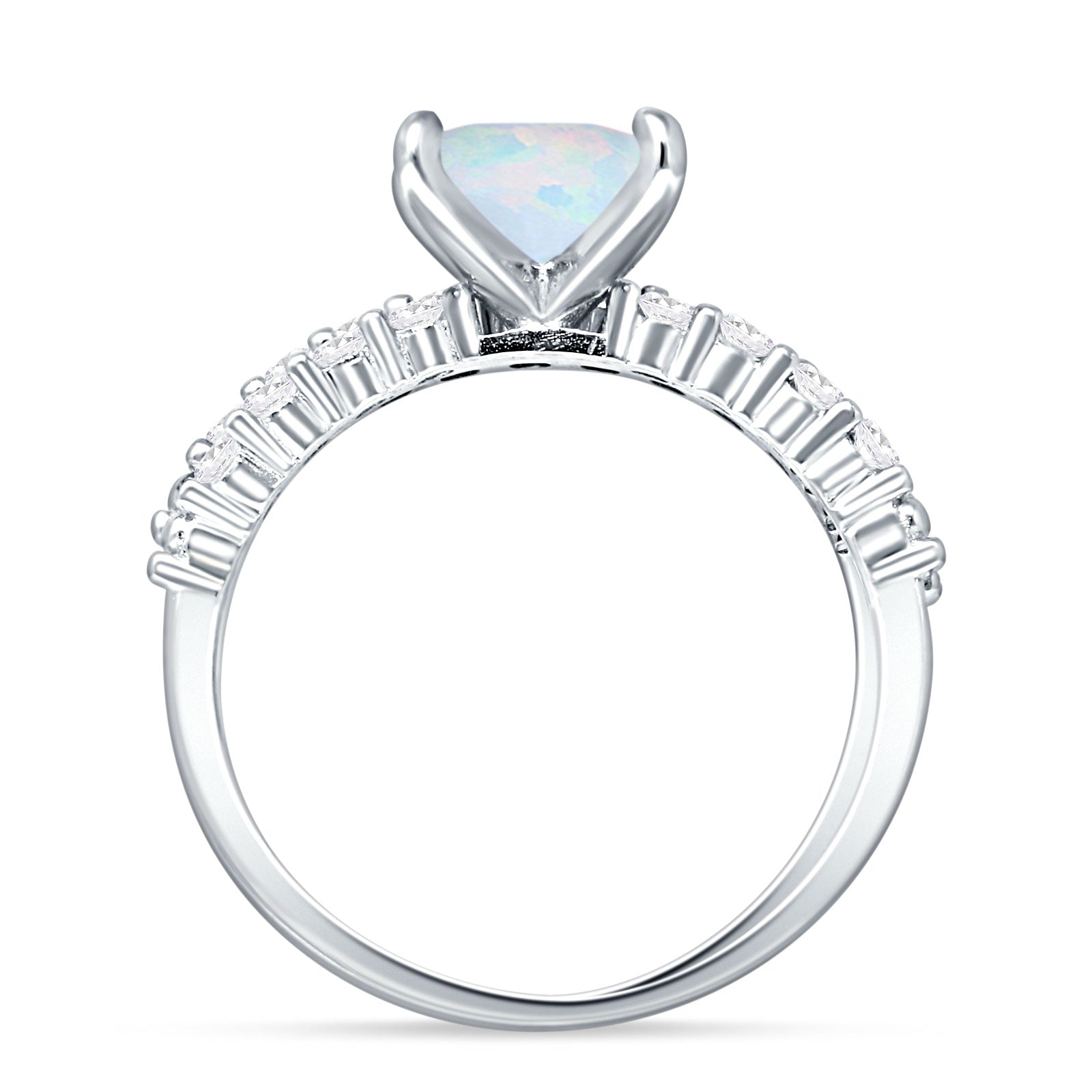 Princess Cut CZ Stackable Ring