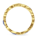 Heart 5mm Evil Eye Ring Cubic Zirconia Stackable Band 925 Sterling Silver