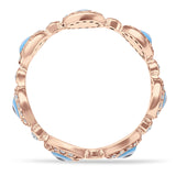 Round Halo CZ Evil Eye Ring