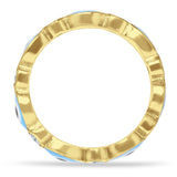 Evil Eye Ring CZ Full Eternity Band.