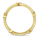 Heart Turquoise Full Eternity Band.