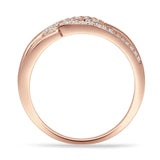 Crossover Ring Stackable Band