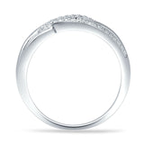 Crossover Ring Stackable Band