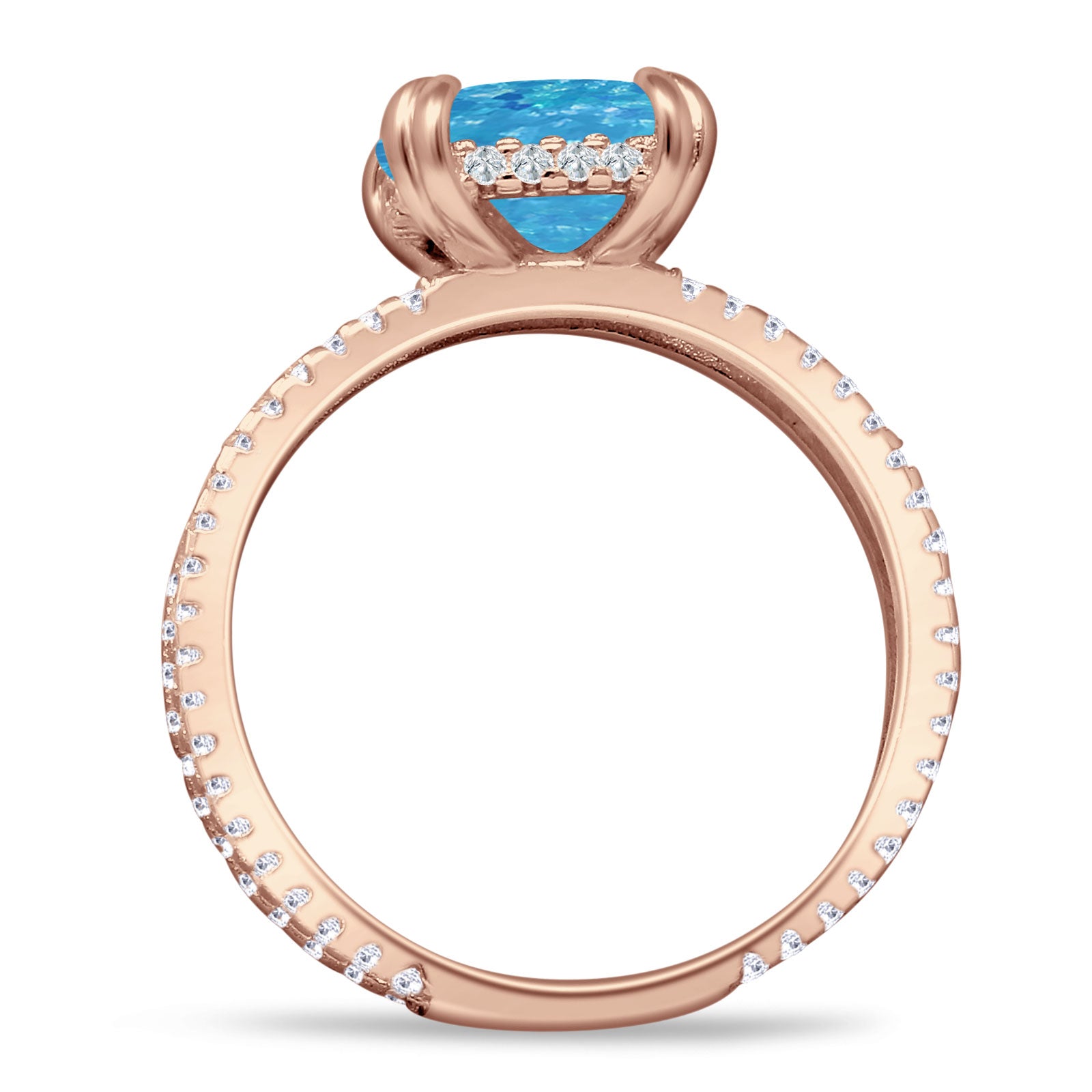 Cushion Cut CZ Ring