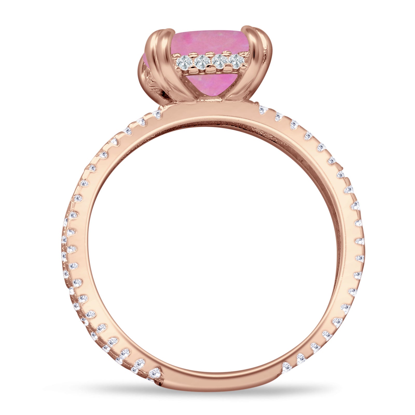 Cushion Cut CZ Ring
