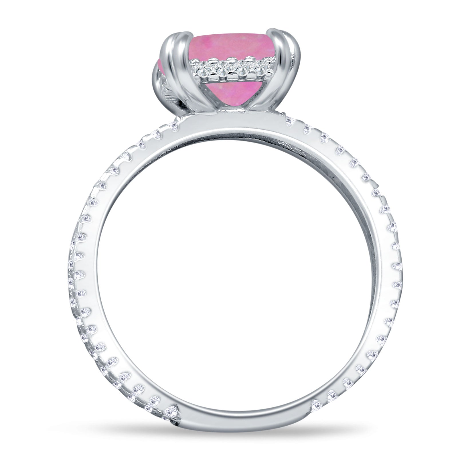 Cushion Cut CZ Ring