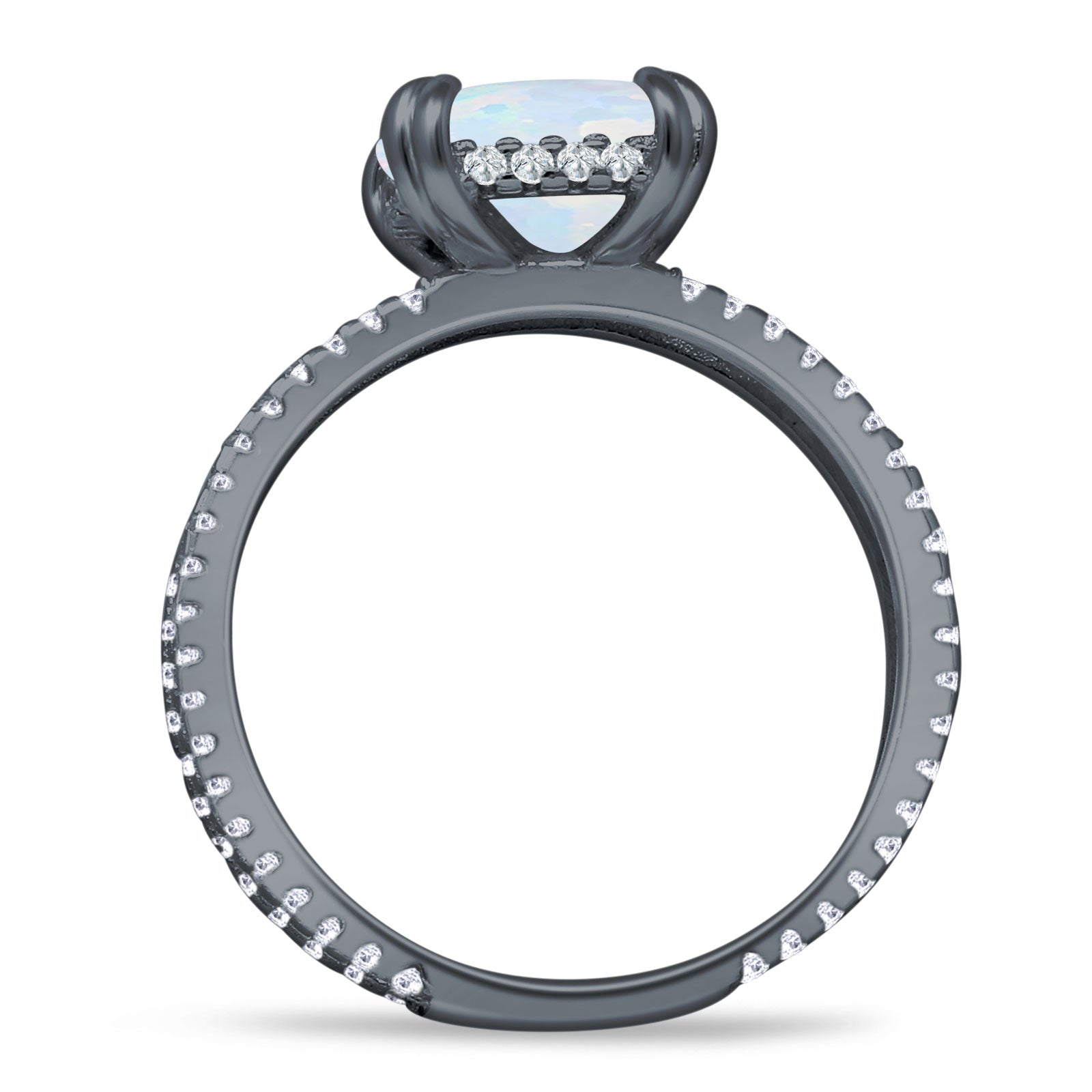 Cushion Cut CZ Ring