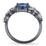 Oval Natural Stone Wedding Cocktail Ring