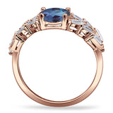Oval Natural Stone Wedding Cocktail Ring