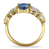 Oval Natural Stone Wedding Cocktail Ring