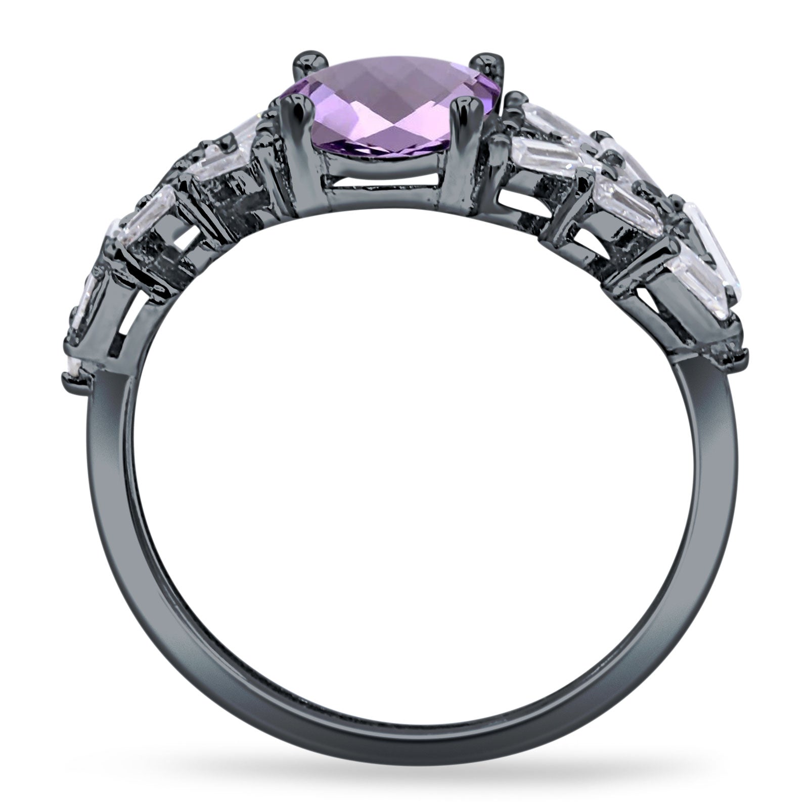 Oval Natural Stone Wedding Cocktail Ring