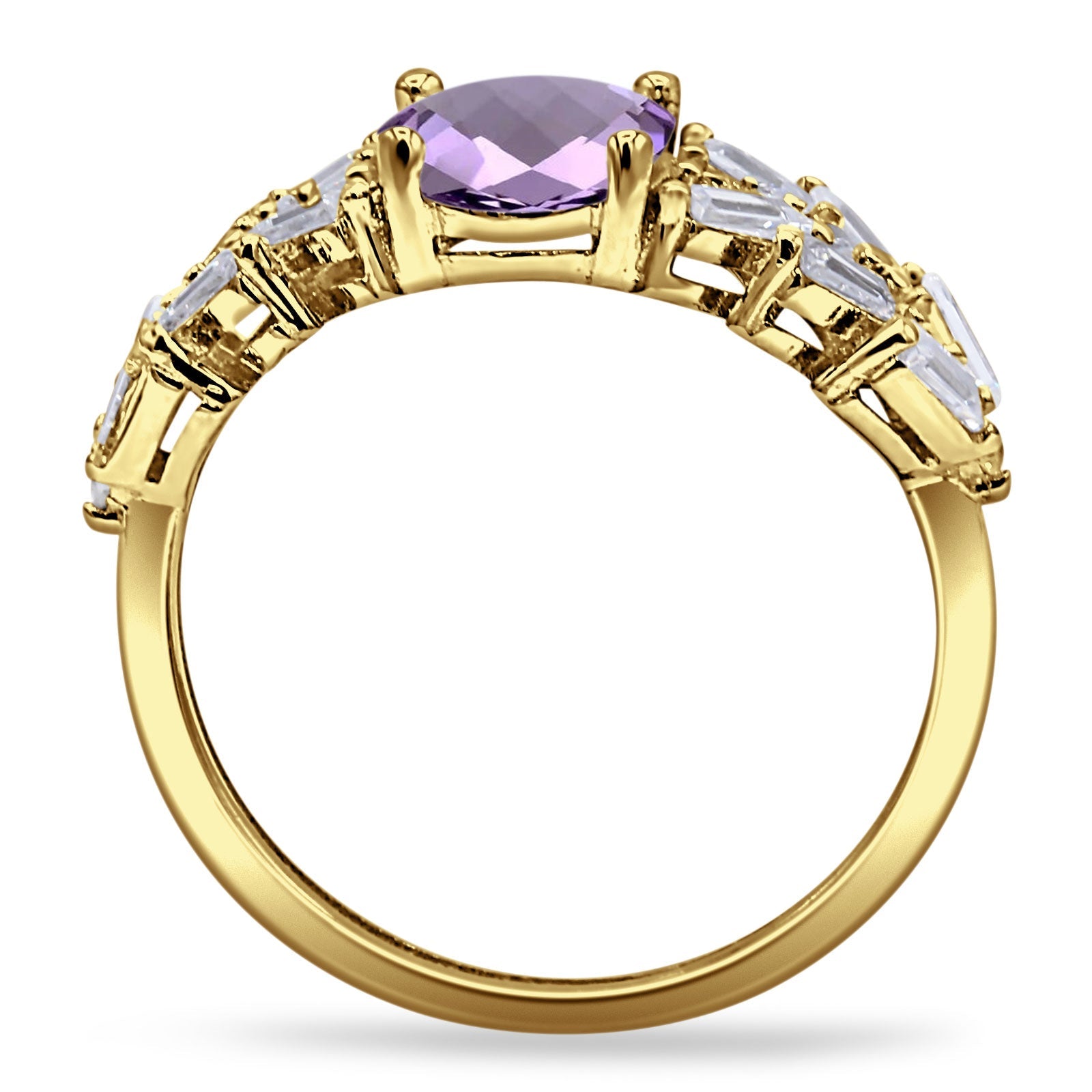 Oval Natural Stone Wedding Cocktail Ring