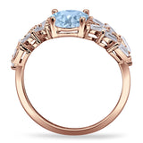 Oval Natural Stone Wedding Cocktail Ring