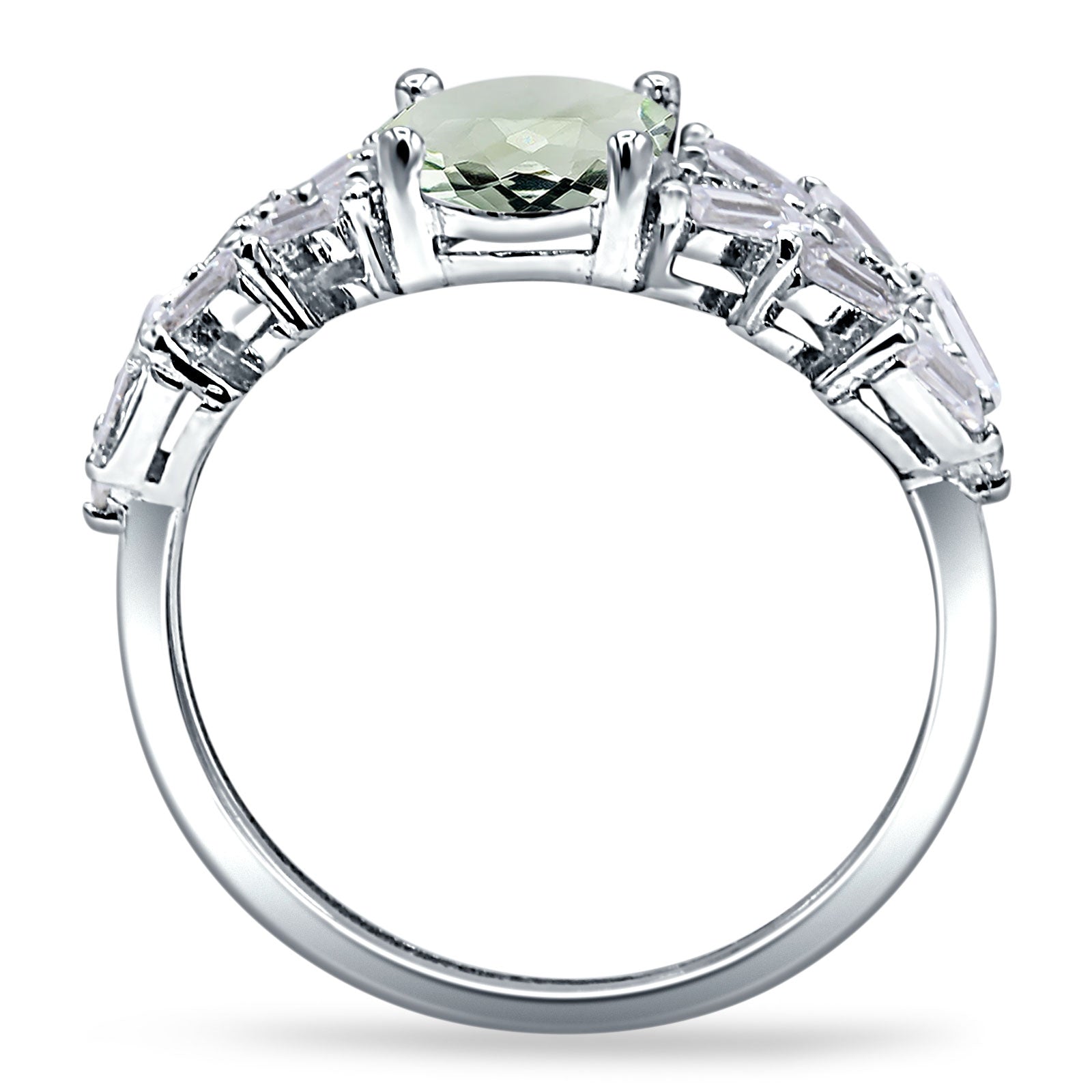 Oval Natural Stone Wedding Cocktail Ring