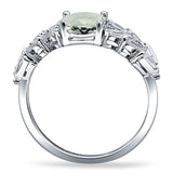 Oval Natural Stone Wedding Cocktail Ring