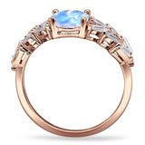 Oval Natural Stone Wedding Cocktail Ring