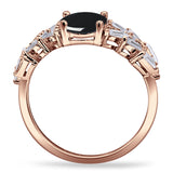 Oval Natural Stone Wedding Cocktail Ring