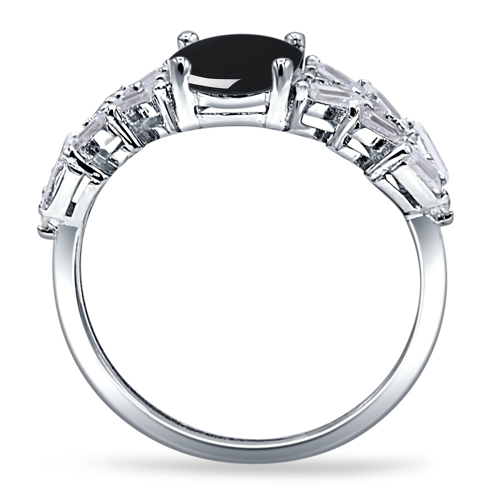 Oval Natural Stone Wedding Cocktail Ring