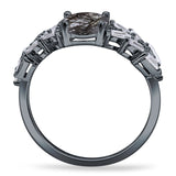 Oval Natural Stone Wedding Cocktail Ring
