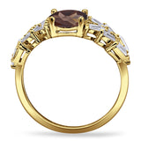 Oval Natural Stone Wedding Cocktail Ring