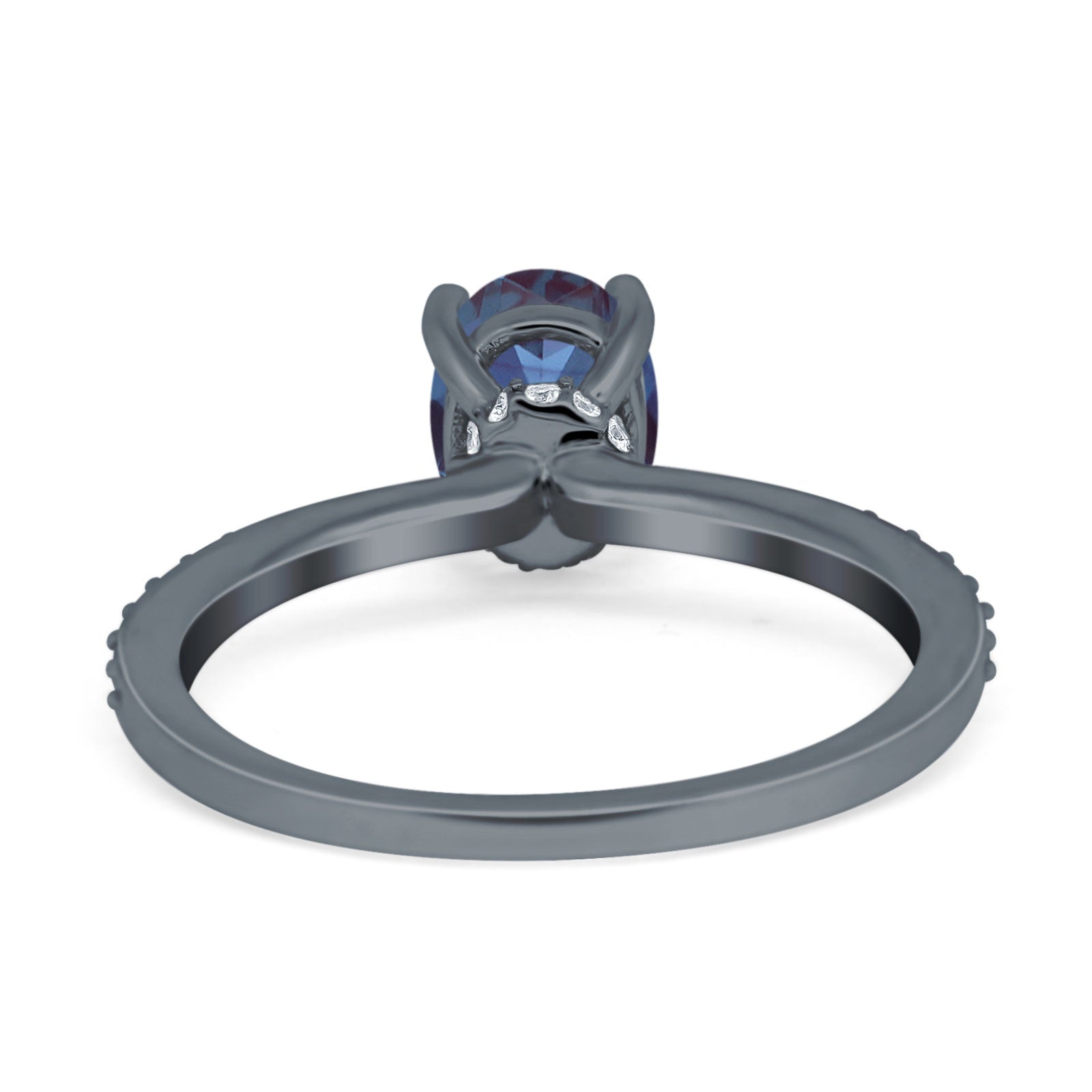 Vintage Style Oval Natural Stone Ring