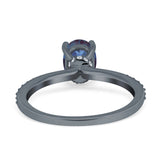 Vintage Style Oval Natural Stone Ring