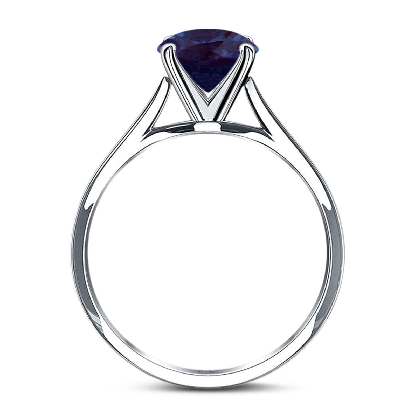 Minimalist Oval Natural Stone Solitaire Ring