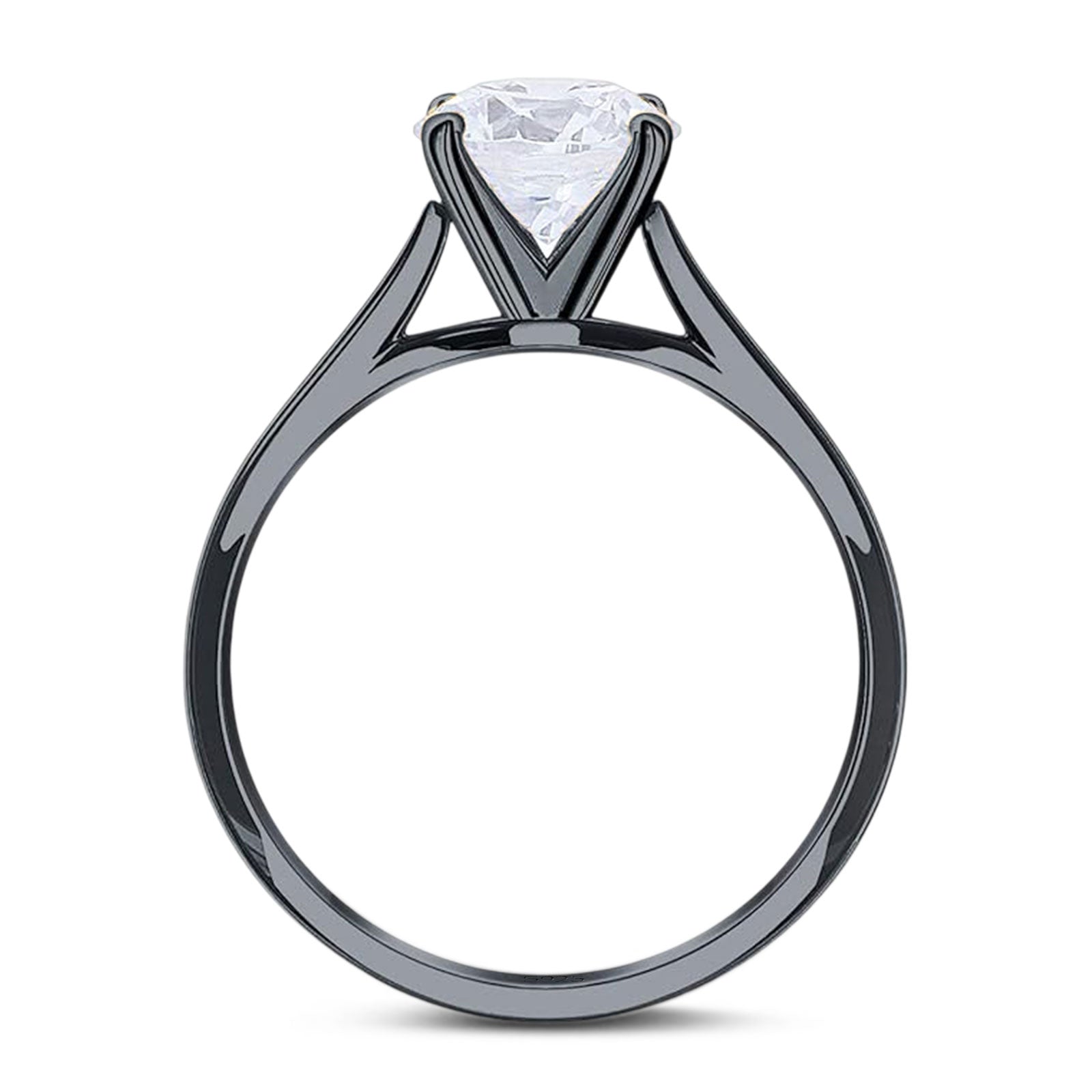 Art Deco Oval Natural Stone Solitaire Ring