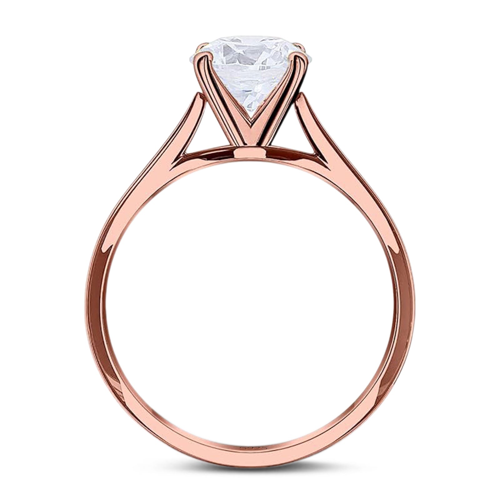 Art Deco Oval Natural Stone Solitaire Ring