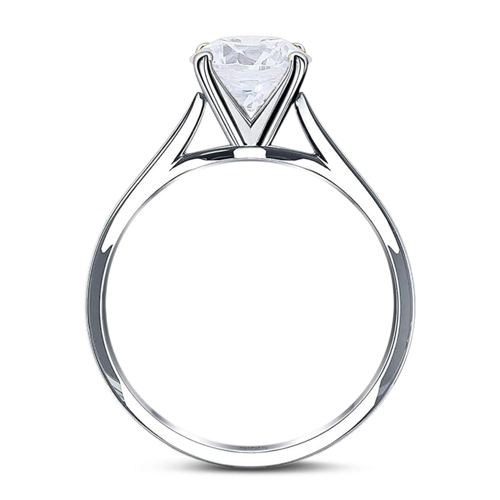 Art Deco Oval Natural Stone Solitaire Ring