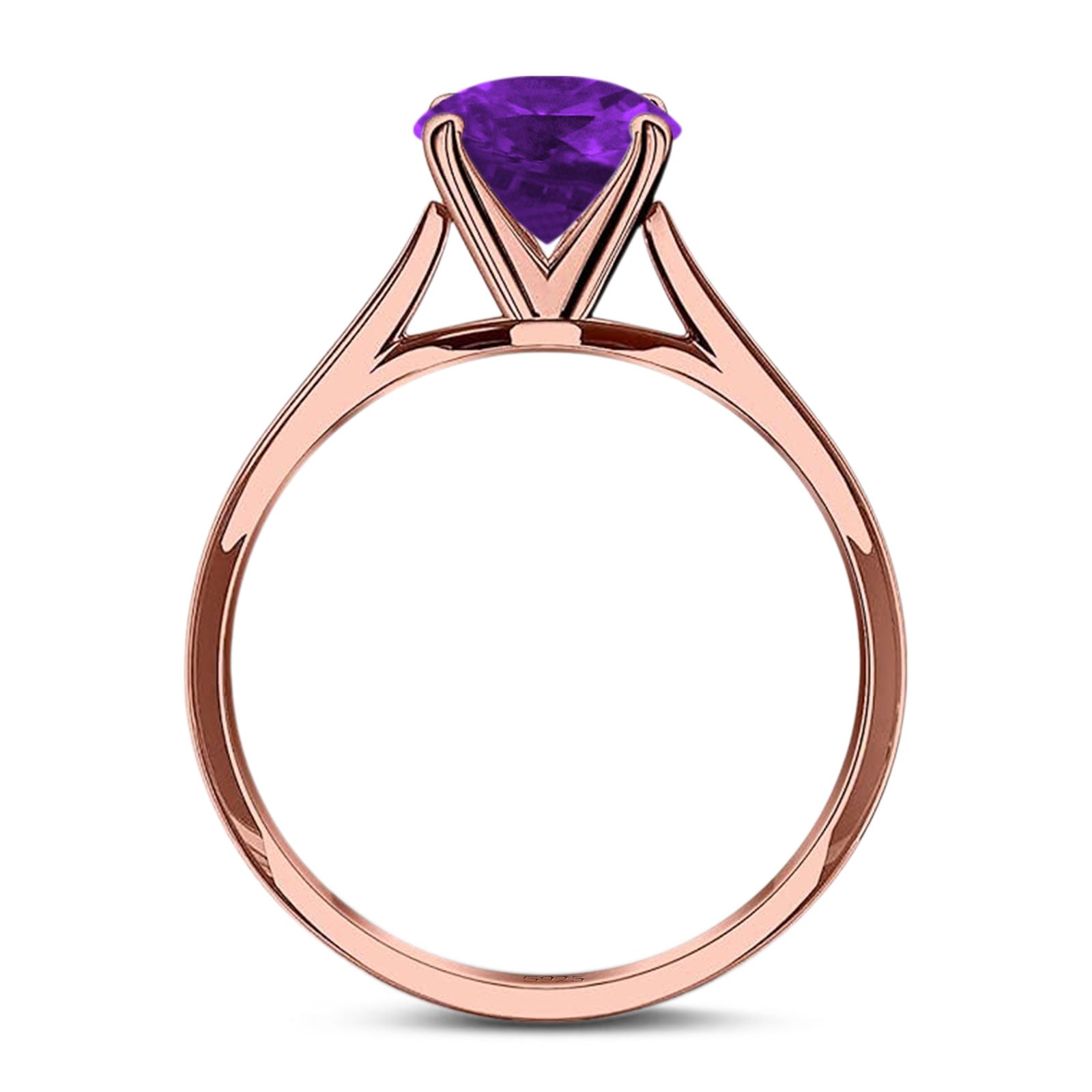 Art Deco Oval Natural Stone Solitaire Ring