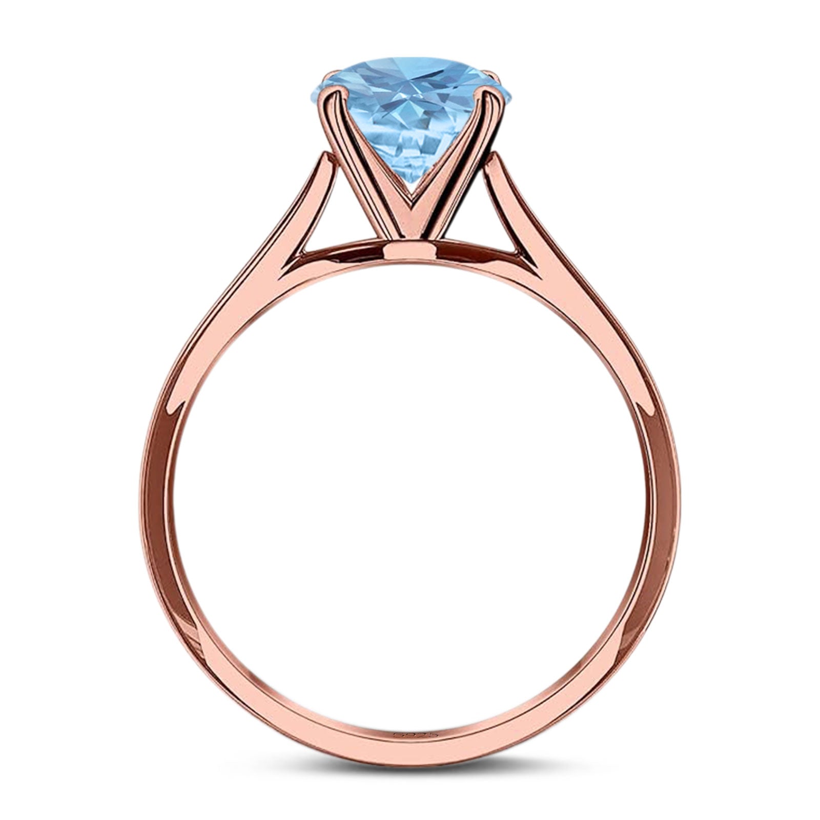 Art Deco Oval Natural Stone Solitaire Ring