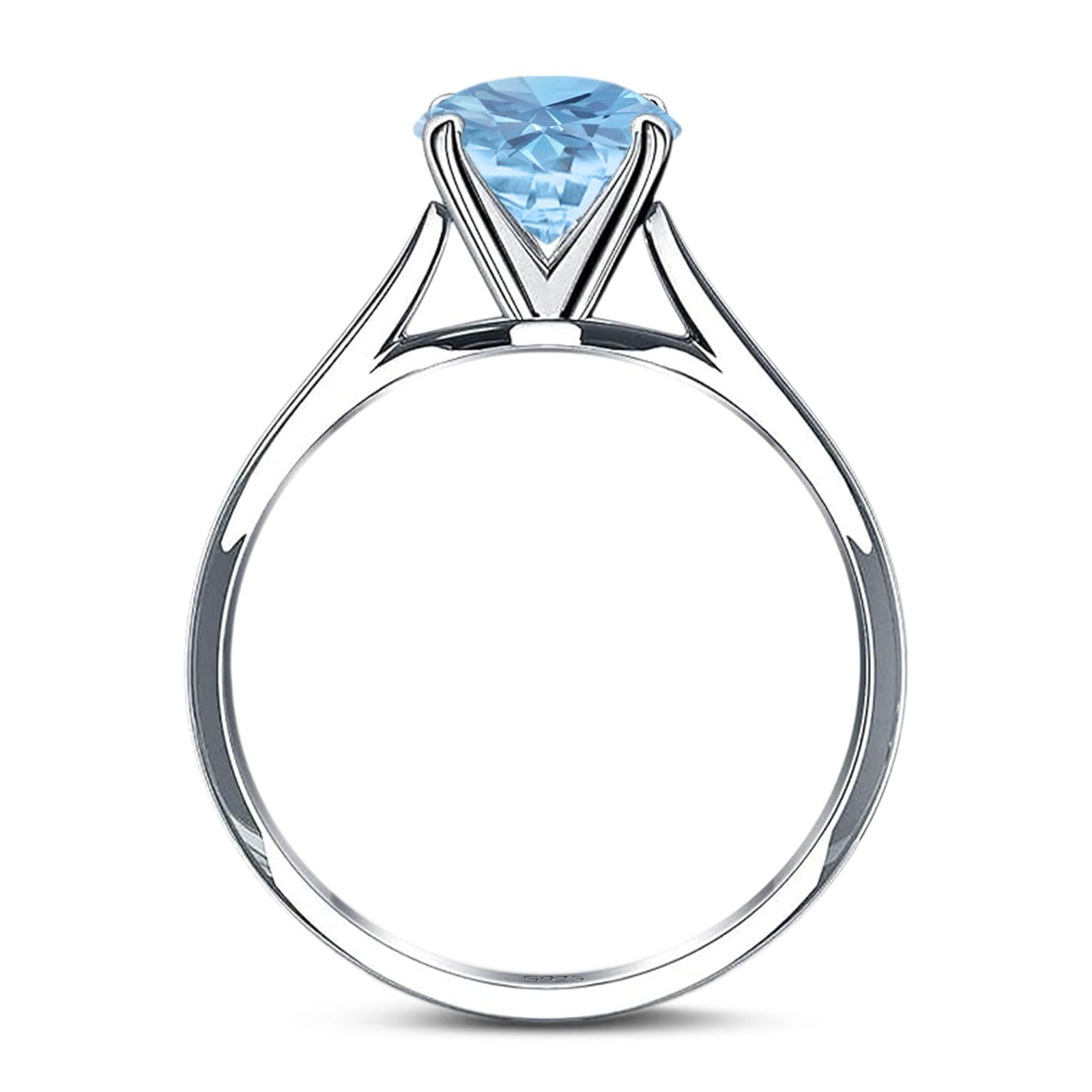 Art Deco Oval Natural Stone Solitaire Ring
