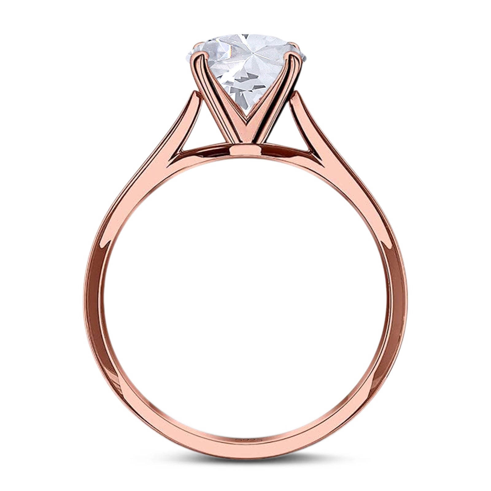 Oval Natural Stone Cathedral Ring