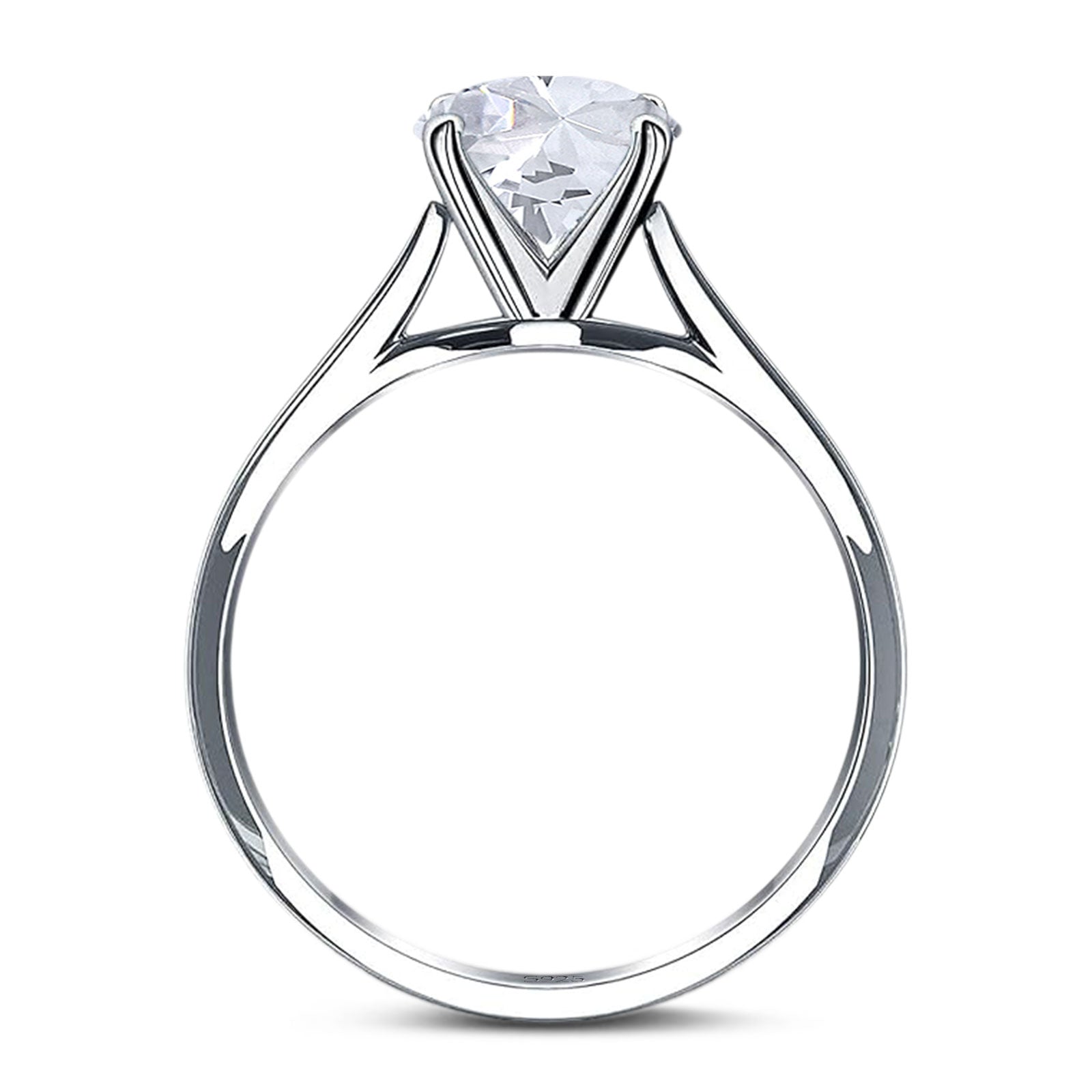 Oval Natural Stone Cathedral Ring
