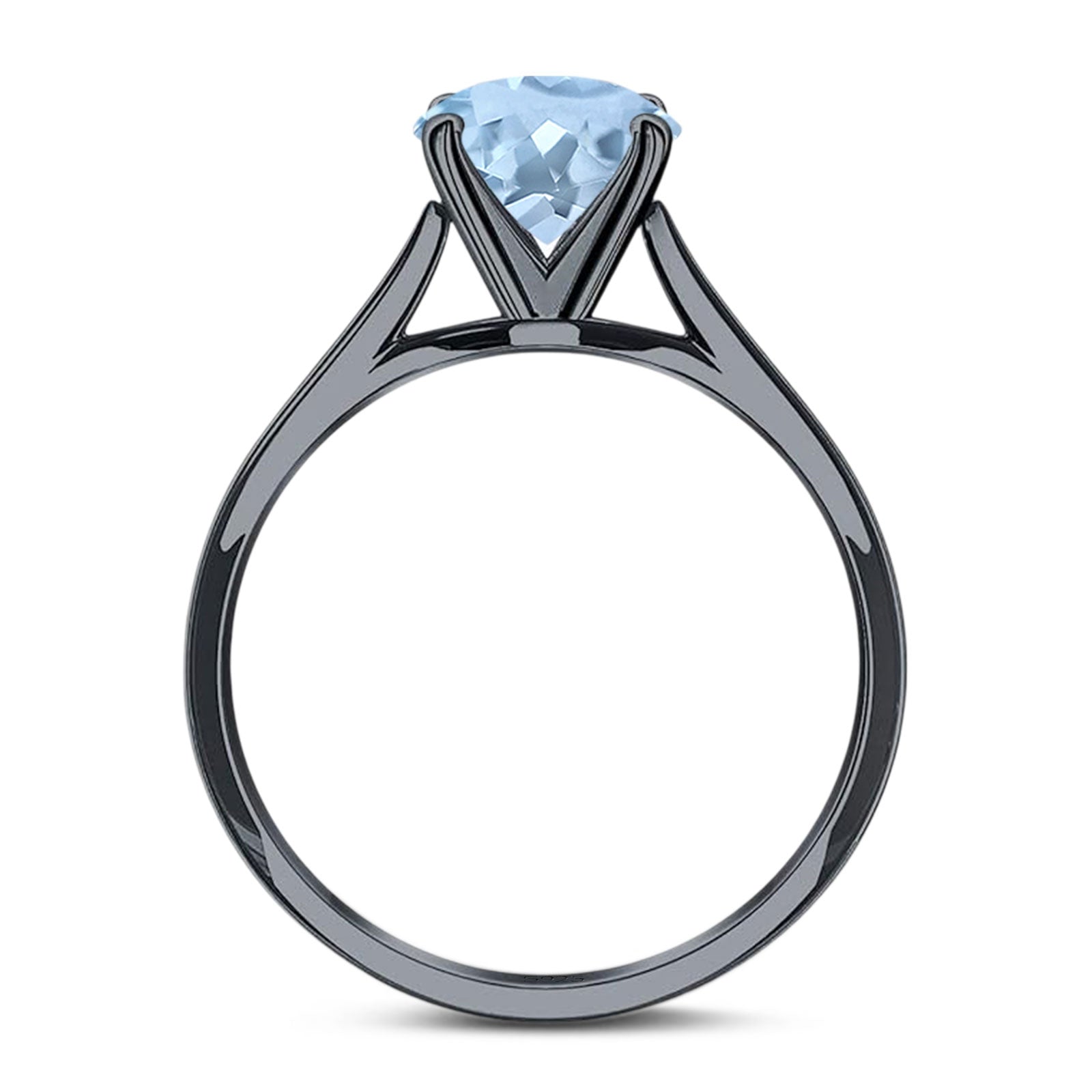 Oval Natural Stone Cathedral Ring