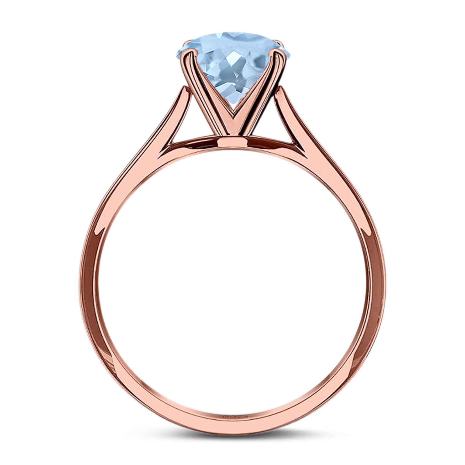 Oval Natural Stone Cathedral Ring